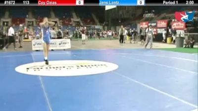 113 lbs round-7 Coy Ozias Virginia vs. Jens Lantz Wisconsin