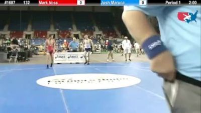 132 lbs round-7 Mark Voss Minnesota vs. Josh Maruca Pennsylvania