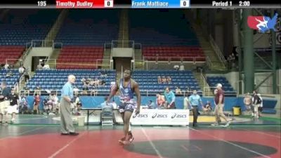 195 lbs round-3 Timothy Dudley South Carolina vs. Frank Mattiace New Jersey