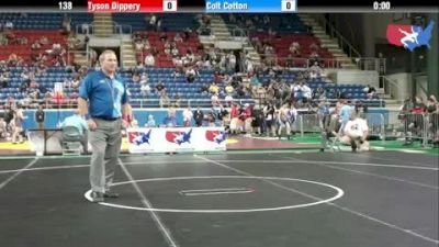 138 lbs round-5 Tyson Dippery Pennsylvania vs. Colt Cotton Pennsylvania