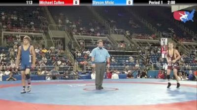 113 lbs round-8 Michael Cullen Illinois vs. Stevan Micic Indiana