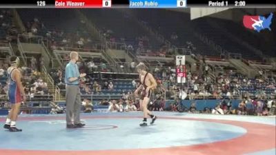 126 lbs round-8 Cole Weaver Michigan vs. Jacob Rubio Texas