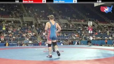 160 lbs round-7 Drew Doak Pennsylvania vs. Tyler Mann Arkansas
