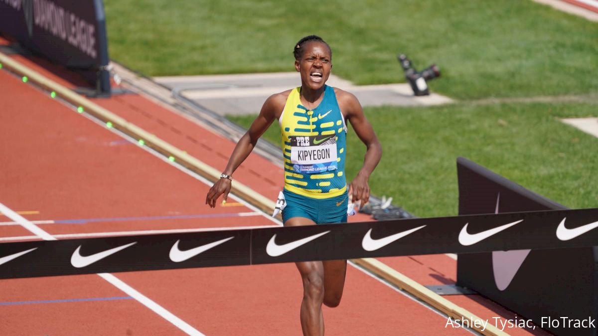 Faith Kipyegon Cruises To Women's 1500m Meet Record At Prefointaine Classic