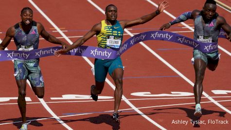 Christian Coleman Stuns Noah Lyles To Win Men's 100m At Prefontaine Classic