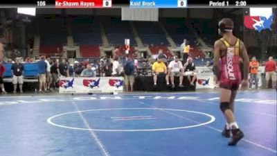 Fargo 2012 106 RR2: Ke-Shawn Hayes (Missouri) vs. Kaid Brock (Oklahoma)