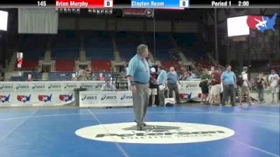 145 lbs round-6 Brian Murphy Illinois vs. Clayton Ream Missouri