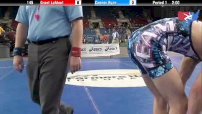 145 lbs round-6 Grant LaMont Utah vs. Connor Ryan Iowa