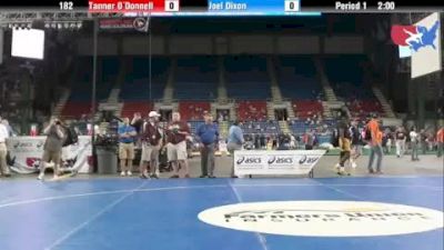 182 lbs round-5 Tanner O`Donnell Kansas vs. Joel Dixon Oklahoma