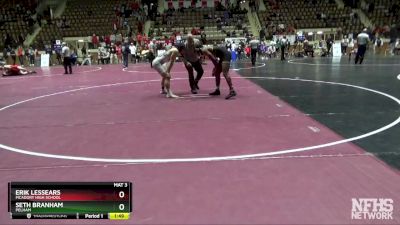 195 lbs Semifinal - Seth Branham, Pelham vs Erik Lessears, McAdory High School