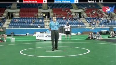 132 lbs round-7 Zane Richards Illinois vs. Robbie Mathers Arizona