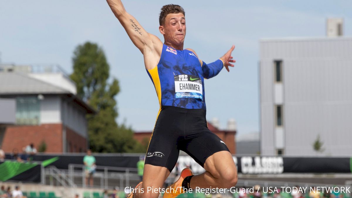 Simon Ehammer Of Switzerland Wins Men's Long Jump At Prefontaine Classic