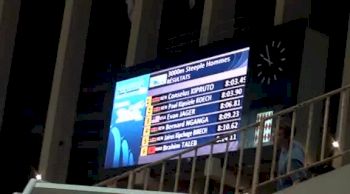 Evan Jager's American record time on scoreboard at 2012 Herculis Monaco