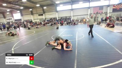 130 lbs Consolation - Ryder Martyn, Durango WC vs Milo Martinez, Manu