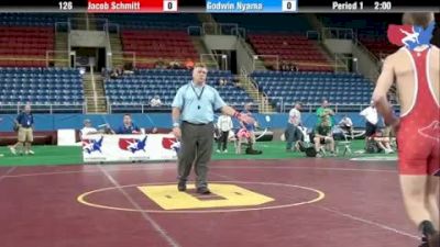 126 lbs round-8 Jacob Schmitt Michigan vs. Godwin Nyama Pennsylvania