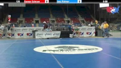 126 lbs round-8 Connor Schram Pennsylvania vs. Joey Palmer Washington