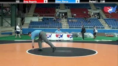 152 lbs round-7 Greg Hegarty Missouri vs. Oliver Pierce Texas