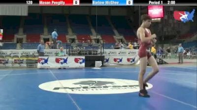 120 lbs round-7 Mason Pengilly California vs. Barlow McGhee Illinois