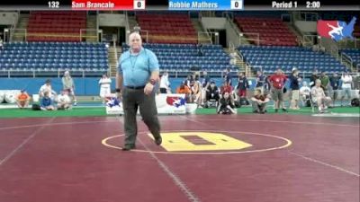 132 lbs round-9 Sam Brancale Minnesota vs. Robbie Mathers Arizona