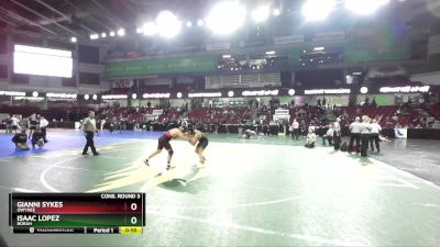 182 lbs Cons. Round 3 - Gianni Sykes, Owyhee vs Isaac Lopez, Borah