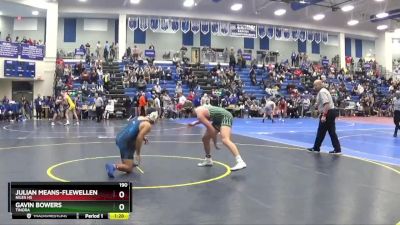 190 lbs Quarterfinal - Gavin Bowers, TINORA vs Julian Means-Flewellen, Niles HS