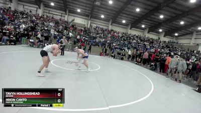 157 lbs Semifinal - Tavyn Hollingshead, Beaver vs Hixon Canto, Maple Mountain