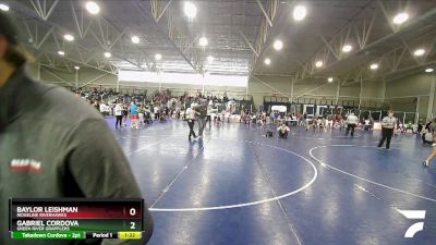 75 lbs Quarterfinal - Gabriel Cordova, Green River Grapplers vs Baylor Leishman, Ridgeline Riverhawks