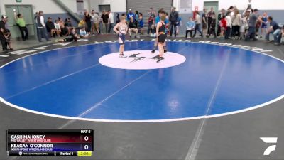 98 lbs Round 3 - Cash Mahoney, Mid Valley Wrestling Club vs Keagan O`Connor, North Pole Wrestling Club