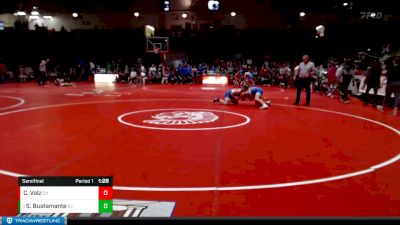 132 lbs Semifinal - Sam Bustamante, Bishop Chatard vs Cameron Volz, Eastern Hancock