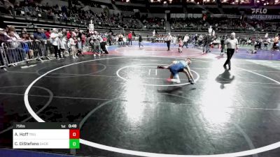 75 lbs Consi Of 16 #2 - Anthony Hoff, Triumph Trained vs Cal DiStefano, Shore Thing WC