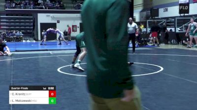 184 lbs Quarterfinal - Chase Kranitz, Buffalo vs Layne Malczewski, Michigan State