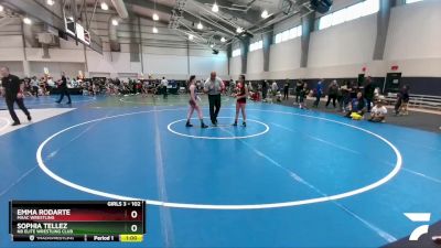 102 lbs Cons. Semi - Emma Rodarte, MAAC Wrestling vs Sophia Tellez, NB Elite Wrestling Club