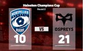2022 Montpellier Herault Rugby vs Ospreys Rugby