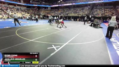 132 Class 2 lbs 3rd Place Match - Akhilleus Arguelles, Cassville vs Ryder Coons, Mid-Buchanan