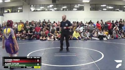 96 lbs Cons. Round 2 - Kayden Tinkey, Mathawks vs Alexis Cutler, Farwell Elite Youth Wrestling