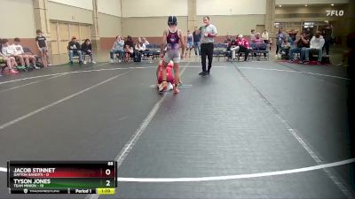 88 lbs Round 2 (6 Team) - Jacob Stinnet, Dayton Bandits vs Tyson Jones, Team Minion