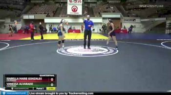 117 lbs Quarterfinal - Vanessa Alvarado, California vs Isabella Marie Gonzales, California