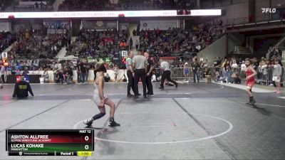 79 lbs Champ. Round 1 - Lucas Kohake, Manhattan vs Ashton Allfree, SlyFox Wrestling Academy