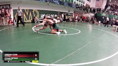 144 lbs Quarterfinal - Jordan Cook, Wauseon vs Ethan DeTray, Oak Harbor