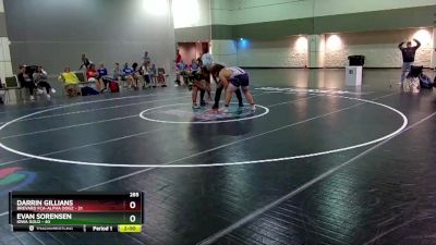 285 lbs Round 1 (8 Team) - Evan Sorensen, Iowa Gold vs Darrin Gillians, Brevard FCA-Alpha Dogz