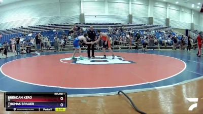 160 lbs Round 1 - Brendan Kero, MI vs Thomas Brauer, KY