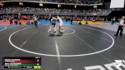 6A 285 lbs Quarterfinal - Riah Ostrander, Keller Timber Creek vs Aidan Shumate, Cypress Woods