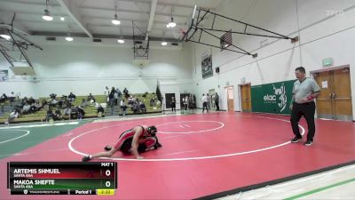 133 lbs Cons. Round 3 - Artemis Shmuel, Santa Ana vs Makoa Shefte, Santa Ana