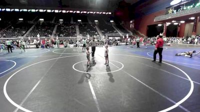 52 lbs Round Of 16 - Bowen Pollock, Eastside United WC vs Isaiah Johnson, Project Wrestling