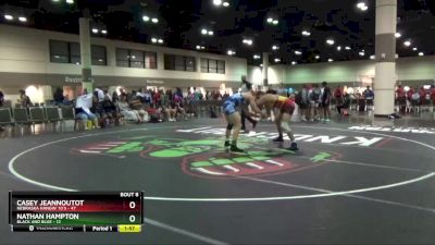 195 lbs Round 3 (6 Team) - Nathan Hampton, Black And Blue vs Casey Jeannoutot, Nebraska Hangin` 10`s