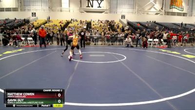 87 lbs Champ. Round 2 - Gavin Guy, Gorilla Grapplers Wrestling Club vs Matthew Cowen, Mexico Wrestling