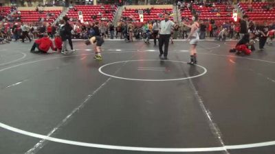 110 lbs Semifinal - Whitley Wilscam, South Central Punishers vs Bentley Reddick-Keehn, Lawrence Elite