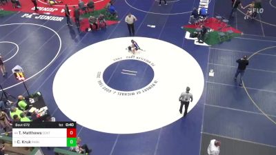 82 lbs Consi Of 32 #2 - Ty Matthews, Central vs Chase Kruk, Parkland