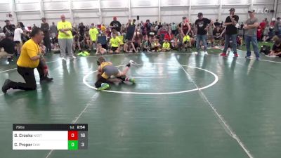 75 lbs Pools - Geno Crooks, West Virginia Wild vs Cole Proper, CKW Backyard Barbarians