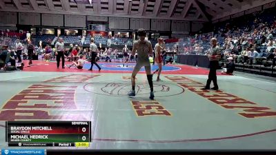 1A-113 lbs Semifinal - Michael Hedrick, Heard County vs Braydon Mitchell, Social Circle